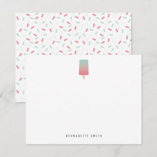 Popsicle Stationery Note Card
