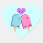Popsicle Sweet Kawaii Heart Stickers