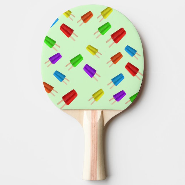 Popsicle Texture Icecream Ping Pong Paddle (Front)