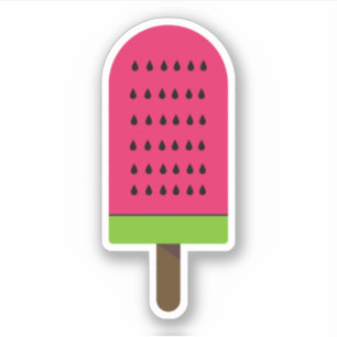Popsicle Watermelon Illustration Sticker
