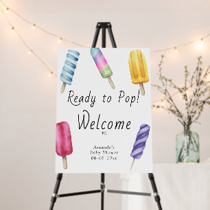 Popsicle Welcome baby shower party foam board
