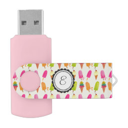 Popsicles and Ice Cream Personalized USB Flash Drive