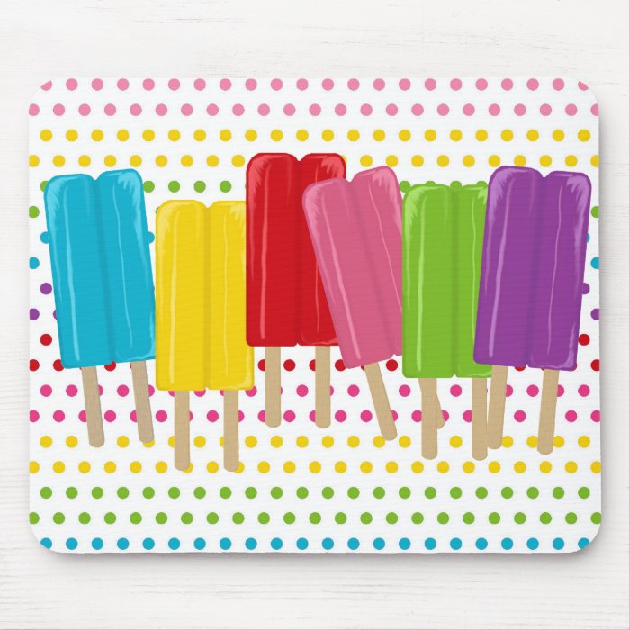 Popsicles and Polka Dots Mouse Pad