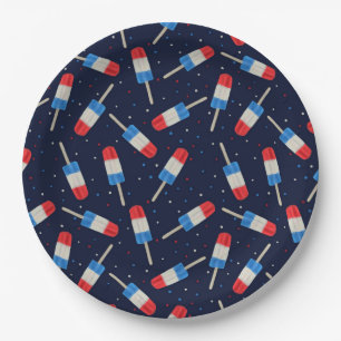 Popsicles At Night Paper Plates