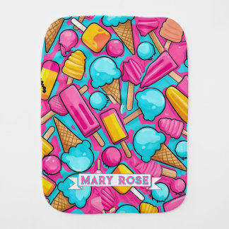 " POPSICLES " BABY BURP CLOTH