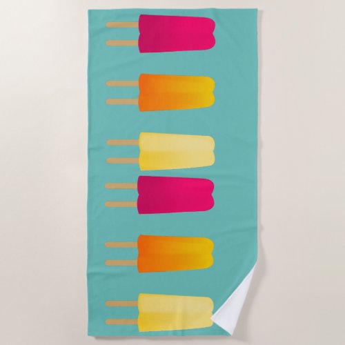 Popsicles Beach Towel