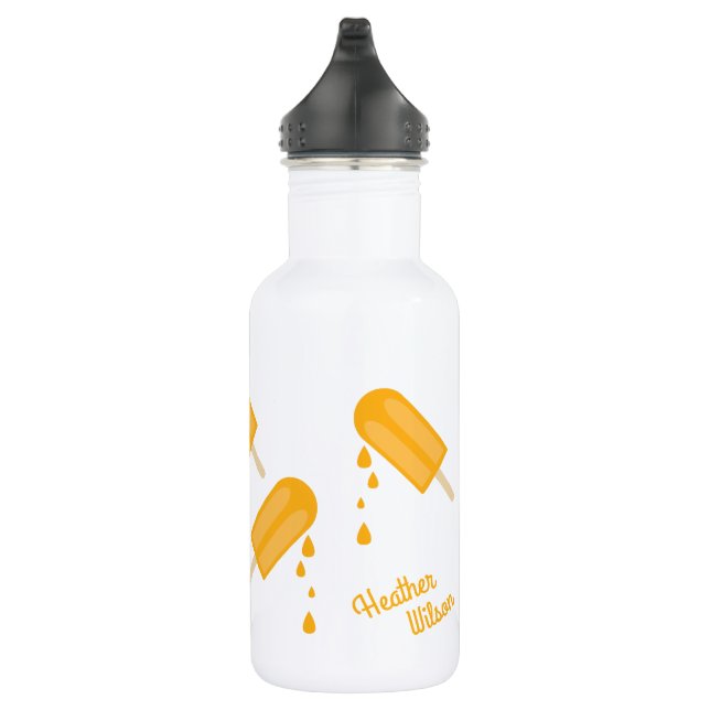 Popsicles Cute Kids Water Bottle with Name (Right)
