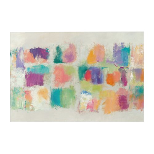 Popsicles Horizontal Stone Abstract Print Acrylic Print