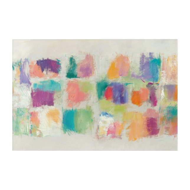 Popsicles Horizontal Stone Abstract Print Acrylic Print (Front)