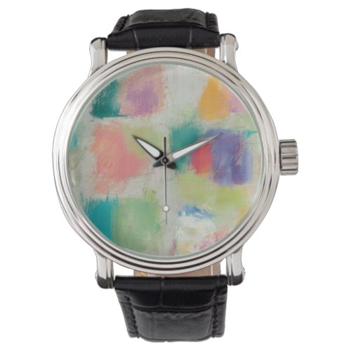 Popsicles Horizontal Stone Abstract Print Watch