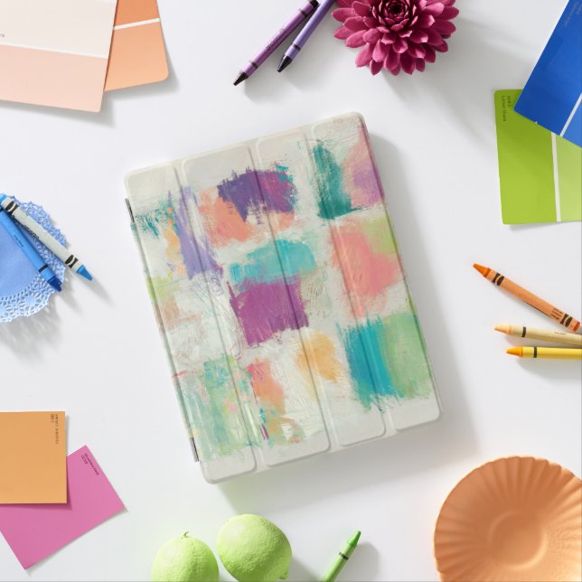 Popsicles II Stone Abstract Print | Mike Schick iPad Smart Cover (In Situ)