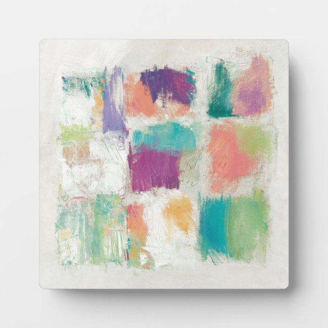 Popsicles II Stone Abstract Print | Mike Schick Plaque (Front)