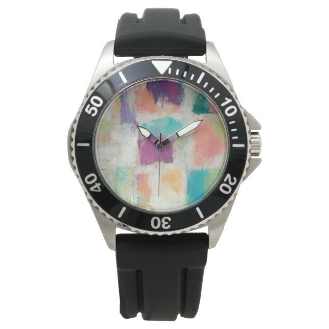 Popsicles II Stone Abstract Print | Mike Schick Watch (Front)