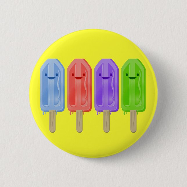Popsicles Pinback Button (Front)