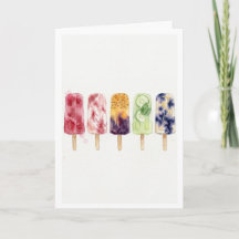 Popsicles watercolor painting artsy summer vibes