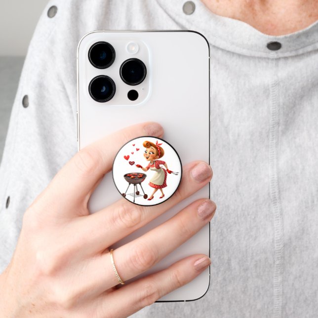 Popsocket Cooking Love Red Hearts  (Hand)