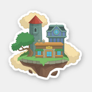 Poptropica Home Island Sticker
