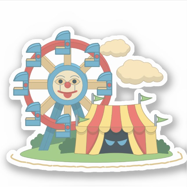 Poptropica Monster Carvival Sticker (Front)