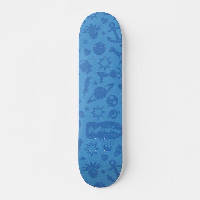 Poptropica Skateboard - Distressed Vintage (Front)