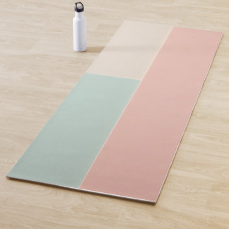Popular Abstract Blush Pink Mint Collection Yoga Mat