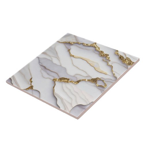 Popular Agate Marble White Gold Collection Ceramic Tile