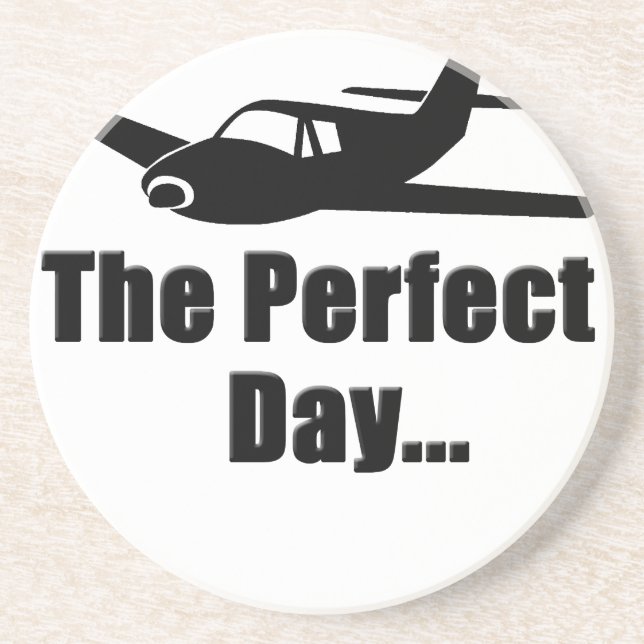 Popular Airplane Sandstone Coaster (Front)