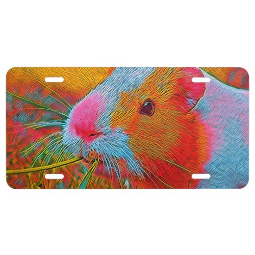 popular Animals _ Guinea Pig License Plate