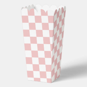 Popular Baby Pink Checkerboard Favor Boxes