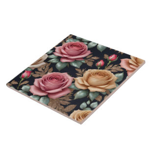 Popular Beautiful Linen Roses Collection Ceramic Tile