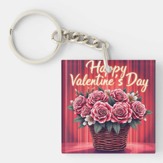 Popular Beautiful Luxury Floral Love Collection Keychain