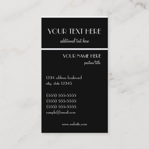 Customizable Popular Business Card Template
