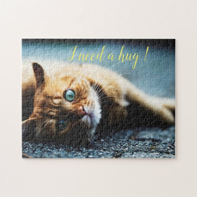 Popular Cat Design Gift Jigsaw Puzzle (Horizontal)