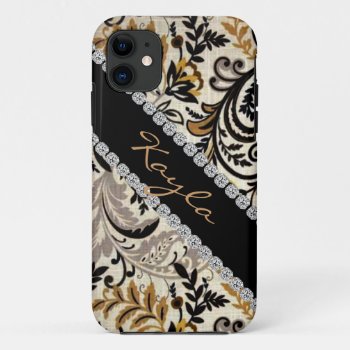 Popular Chic Damask Bling  I Phone 5 Cover by PersonalCustom at Zazzle