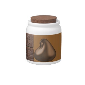 Popular Chocolate Kiss Candy Jar by PersonalCustom at Zazzle
