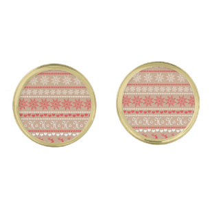 Popular Christmas Holiday pattern Cufflinks