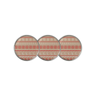 Popular Christmas Holiday pattern Golf Ball Marker