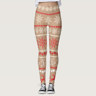 Popular Christmas Holiday pattern Leggings