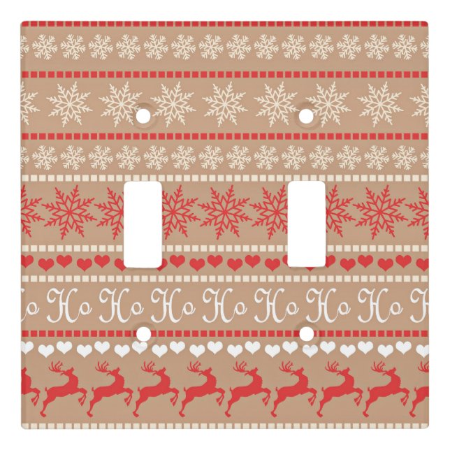 Popular Christmas Pattern Light Switch Cover (Front)
