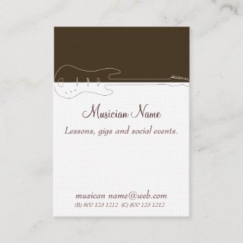 Popular Classic Pop Music Dj Guitar Band Business Card by 911business at Zazzle