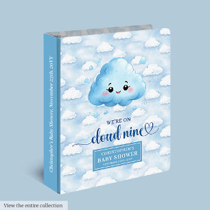 Popular Cloud Nine Baby Shower Gift Custom Binder