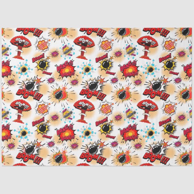 Popular Colorful Comic Style Tissue Paper (Front)