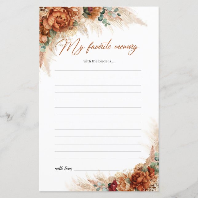 Popular copper rust flowers My Favorite Memory (Front)