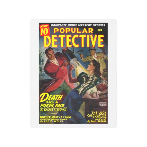 Popular Detective Apr 1946 Metal Print