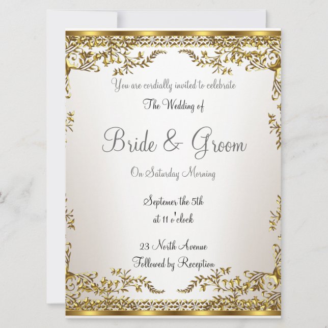 Popular Elegant   Wedding Invitation (Front)