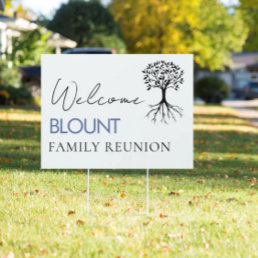 Popular Family tree Family Reunion yard sign
