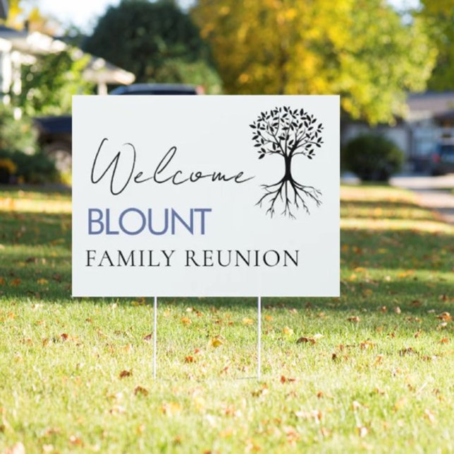 Popular Family tree Family Reunion yard sign (Creator Uploaded)