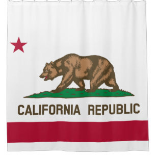 Popular Flag of California Republic Shower Curtain