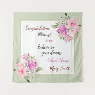 Popular Floral Customize Pink Purple Tapestry