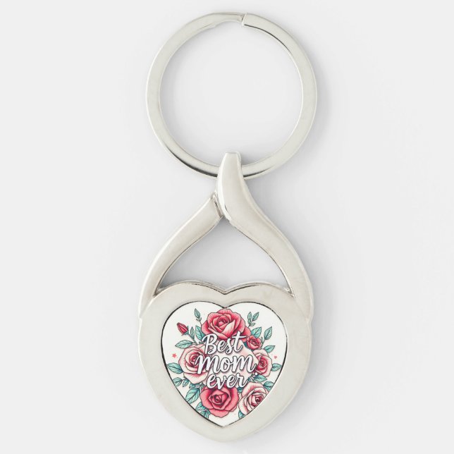 Popular Floral Luxury Gift Collection Keychain (Front)