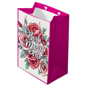 Popular Floral Luxury Gift Collection Medium Gift Bag
